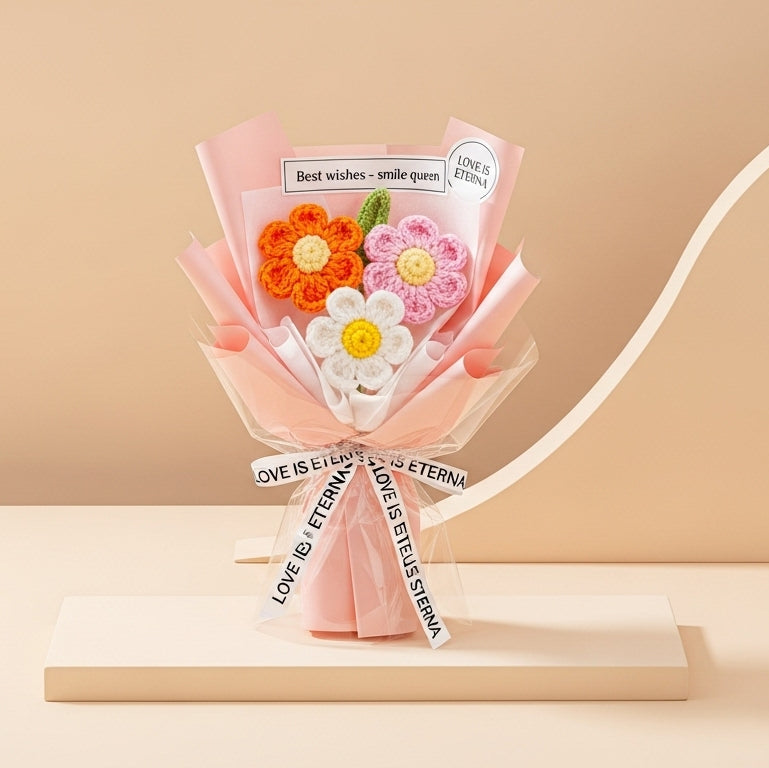 Blossomi™ Mini Crochet Flower Bouquet